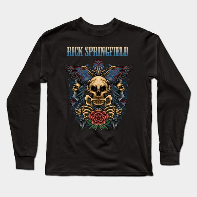 RICK SPRINGFIELD BAND Long Sleeve T-Shirt by Roxy Khriegar Store